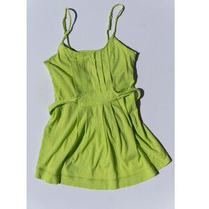 Vintage Y2K American Eagle Top XS AE 100 Cotton Neon green 90s 00s